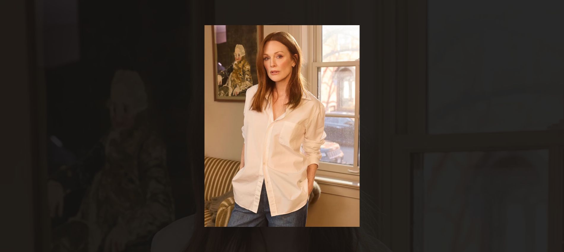 If you’re on the lookout for the latest in chic and timeless style, there is a great collaboration Frank & Eileen x Julianne Moore.