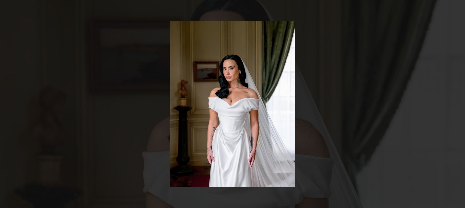 Demi Lovato ties the knot with Jutes in Santa Barbara, wearing a breathtaking Vivienne Westwood gown in a romantic, star studded celebration.