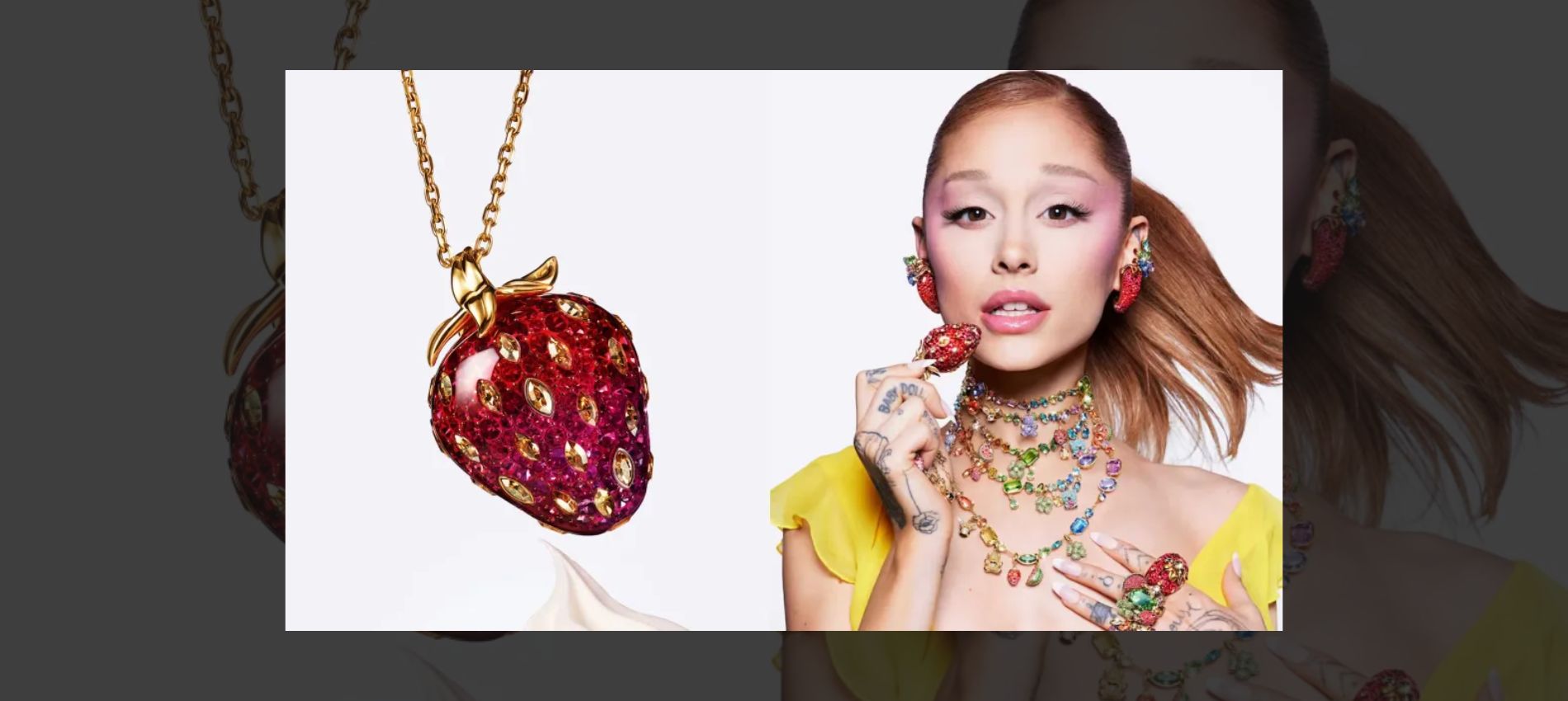 Ariana Grande Just Dropped the Ultimate Summer Jewelry Collection with Swarovski—and It’s Good Enough to Eat!