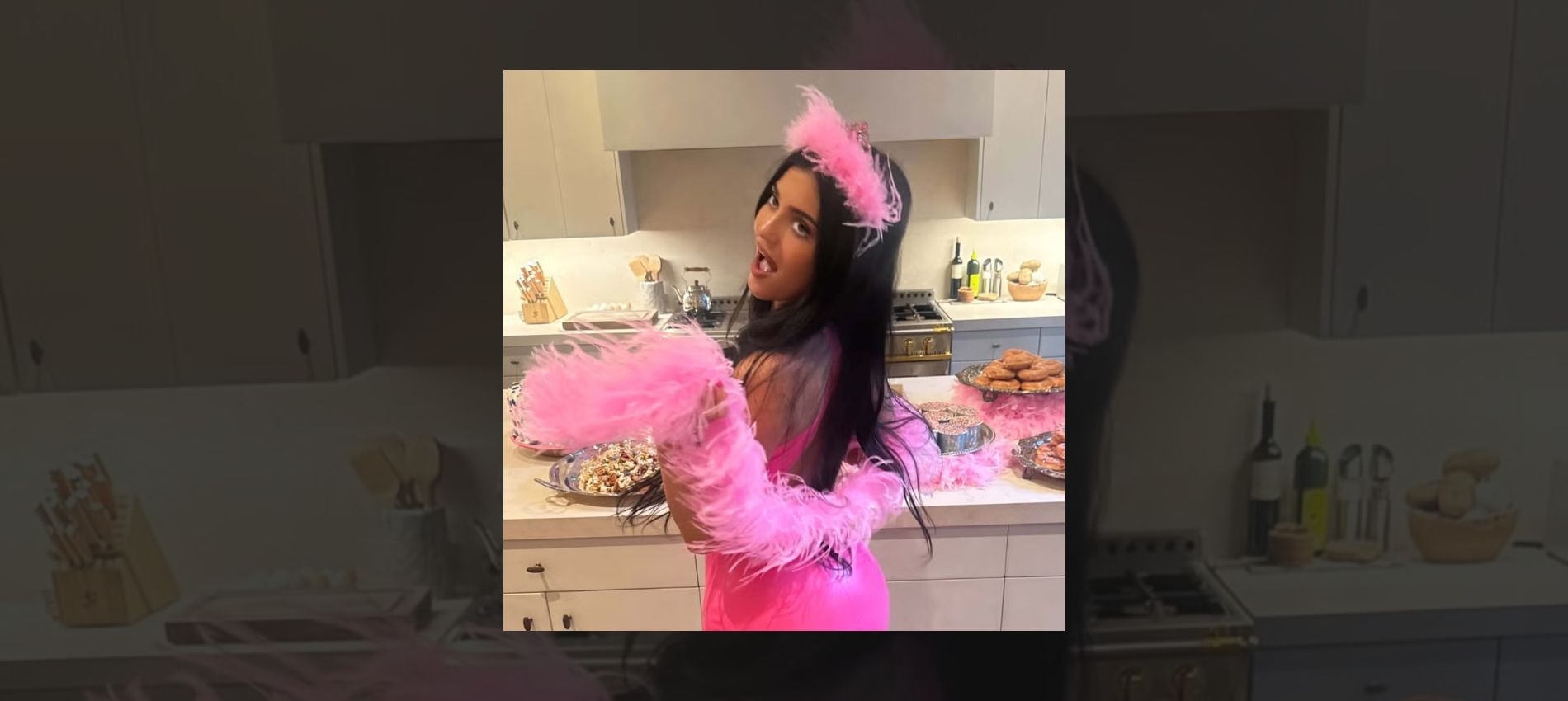 Pretty in Pink: Kylie Jenner Kicks Off Her 29th Birthday with Gucci Feather Heels and a 'Princess Kitty' Party